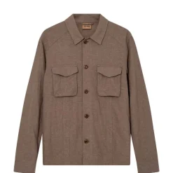 Mos Mosh Gallery Milo Plage Overshirt Chocolate Chip^ Overtøj