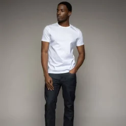 Mos Mosh Gallery Perry O-SS Tee White^ Overdele