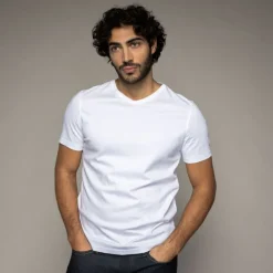 Mos Mosh Gallery Perry O-SS Tee White^ Overdele