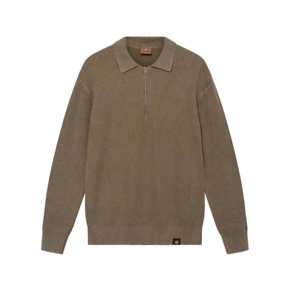 Mos Mosh Gallery Royce Zip Polo Knit Ermine^ Overdele