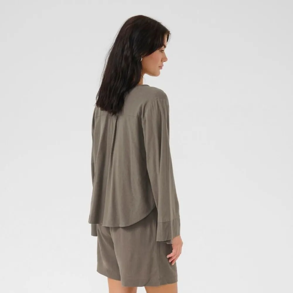 My Essential Wardrobe Dias Blouse Walnut^Dame Overdele