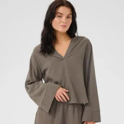 My Essential Wardrobe Dias Blouse Walnut^Dame Overdele