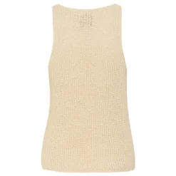 My Essential Wardrobe Diva Knit Top Almond Milk^Dame Overdele