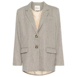 My Essential Wardrobe Emmy Blazer Oatmeal Melange^Dame Overdele
