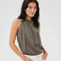 My Essential Wardrobe Estelle Top Walnut^Dame Overdele