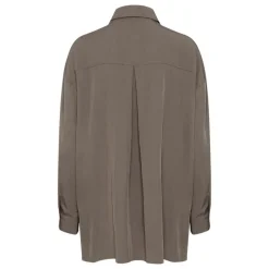 My Essential Wardrobe Gilda Boxy Shirt Walnut^Dame Overdele