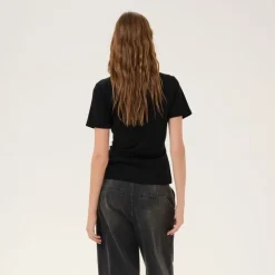 My Essential Wardrobe Helle Tee Black^Dame Overdele