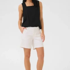 My Essential Wardrobe Lara Shorts Bright White^Dame Underdele