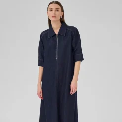 My Essential Wardrobe MaloMW Long Dress Dark Blue^Dame Overdele