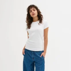 My Essential Wardrobe Mandy Tee Bright White^Dame Overdele