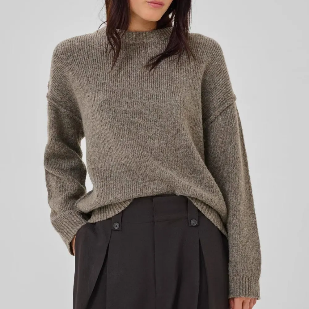 My Essential Wardrobe PalomaMW Knit Pullover Brown Melange^Dame Overdele