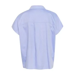 My Essential Wardrobe Stino Boxy Shirt Vista Blue^Dame Overdele