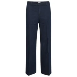 My Essential Wardrobe The Lara Pants Dark Blue Un-Wash^Dame Underdele