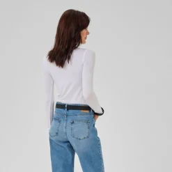 My Essential Wardrobe The Modal Blouse Bright White^Dame Overdele