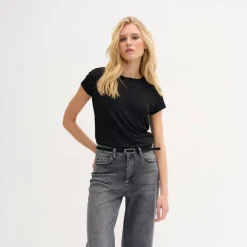My Essential Wardrobe The Modal Tee Black^Dame Overdele
