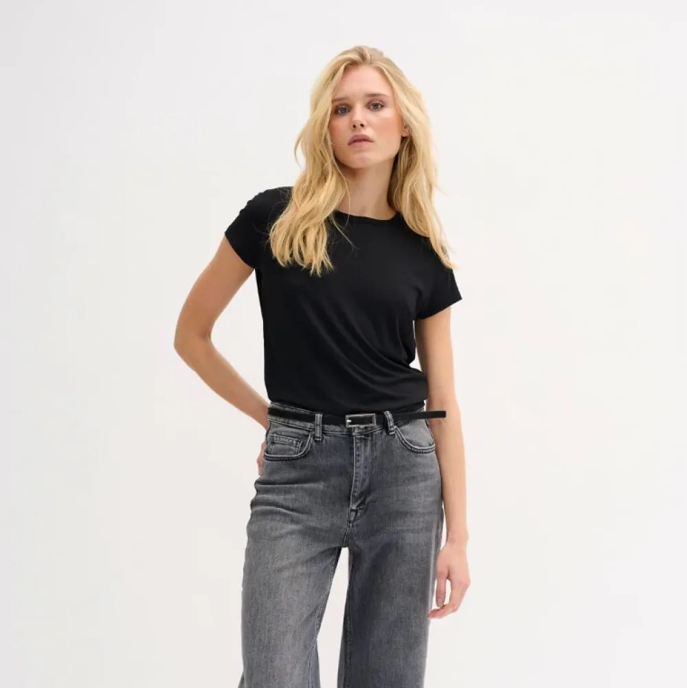 My Essential Wardrobe The Modal Tee Black^Dame Overdele