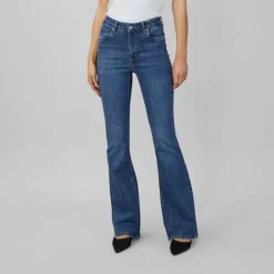 My Essential Wardrobe The Dekota High Bootcut Medium Blue^Dame Underdele