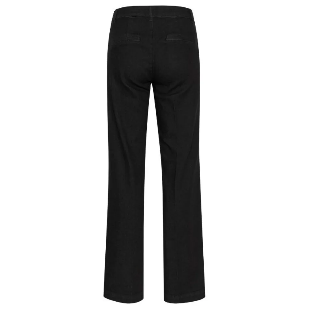 My Essential Wardrobe The Lara Pants Black Wash^Dame Underdele