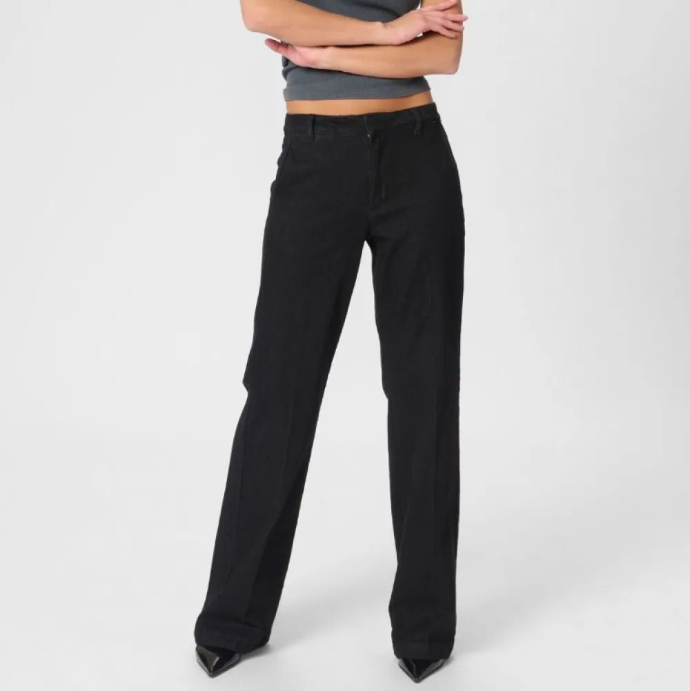 My Essential Wardrobe The Lara Pants Black Wash^Dame Underdele