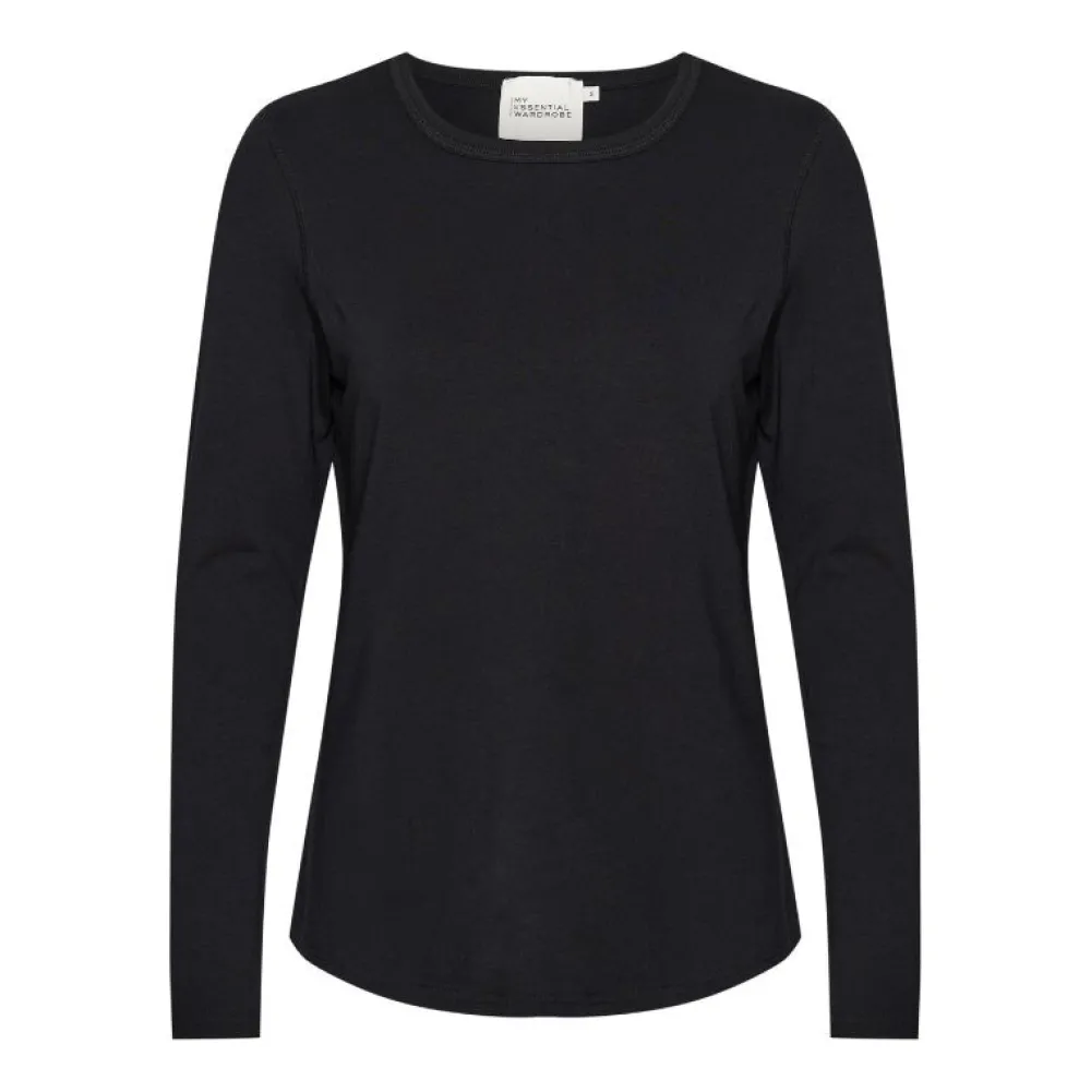 My Essential Wardrobe The Modal Blouse Black^Dame Overdele