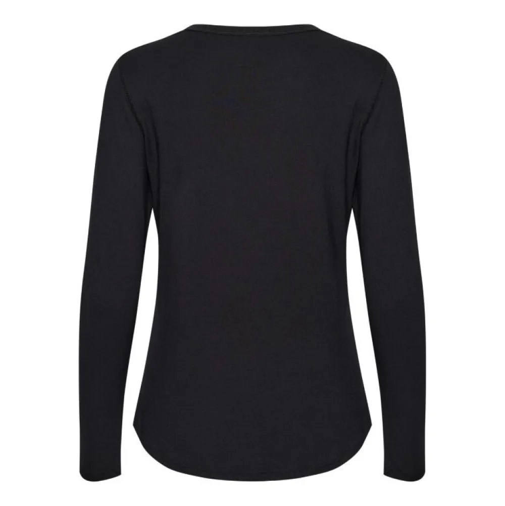 My Essential Wardrobe The Modal Blouse Black^Dame Overdele