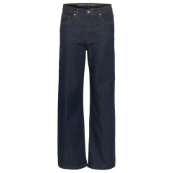 My Essential Wardrobe The Louis High Wide Jeans Dark Blue Un-Wash^Dame Underdele