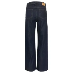 My Essential Wardrobe The Louis High Wide Jeans Dark Blue Un-Wash^Dame Underdele