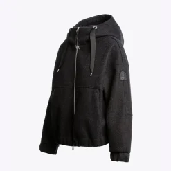 Parajumpers Ilean Flannel Sweatshirt Black Melange^Dame Overdele