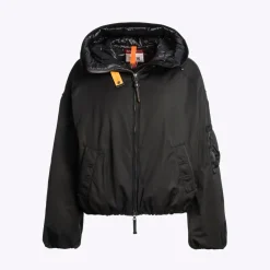 Parajumpers Naadz Hooded Bomber Black^Dame Overtøj