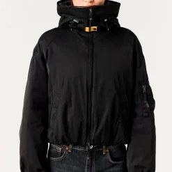 Parajumpers Naadz Hooded Bomber Black^Dame Overtøj