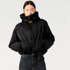 Parajumpers Naadz Hooded Bomber Black^Dame Overtøj
