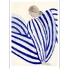 Poster & Frame Blue Stripe At Concorde 50x70 cm^ Illustrationer & Plakater