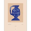 Poster & Frame Ceramic Pitcher In Blue A4^ Andet Boligtilbehør|Illustrationer & Plakater