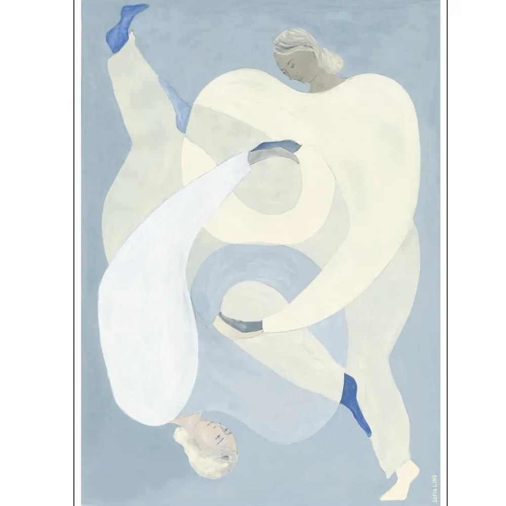 Poster & Frame Hold You Blue 50x70 cm^ Illustrationer & Plakater