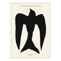 Poster & Frame Murmurations Sort Sol 30x40 cm^ Illustrationer & Plakater