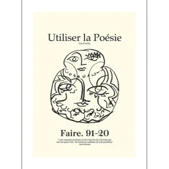 Poster & Frame Poesie 50x70 cm^ Illustrationer & Plakater
