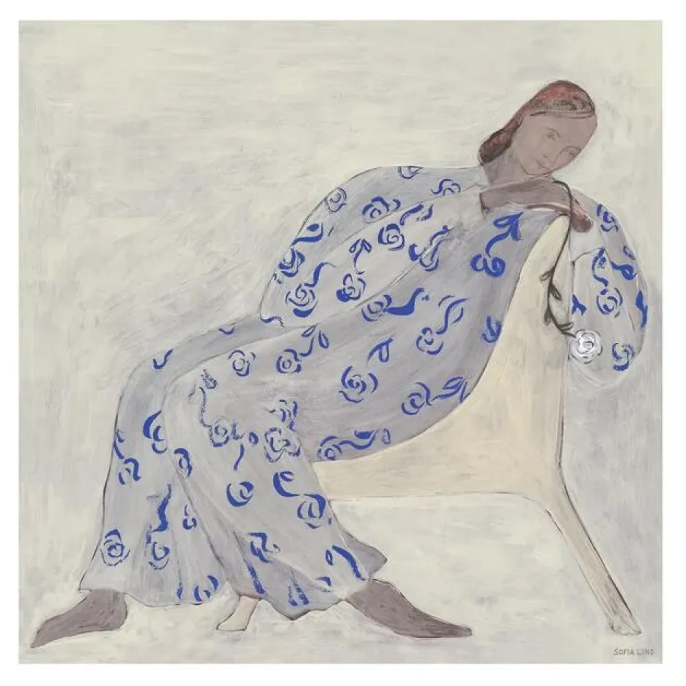 Poster & Frame Rose 50x50 cm^ Illustrationer & Plakater