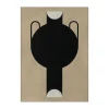Poster & Frame Silhouette Of A Vase 07 A4^ Illustrationer & Plakater