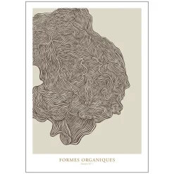 Poster & Frame Wavy Formes Organiques No. 1 Poster 50x70 cm^ Andet Boligtilbehør|Illustrationer & Plakater