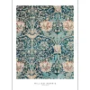 Poster & Frame William Morris Blue Flowers A4^ Illustrationer & Plakater