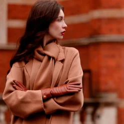 RHANDERS Anna Leather Gloves Cognac^Dame Accessories|Accessories