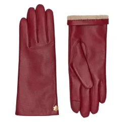 RHANDERS Anna Leather Gloves Dark Red^Dame Accessories|Accessories