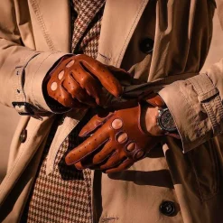 RHANDERS Frederik Leather Gloves Cognac^ Accessories|Accessories