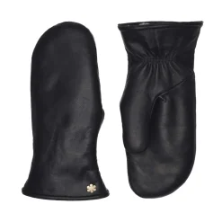 RHANDERS Helena Leather Mittens Black^Dame Accessories|Accessories
