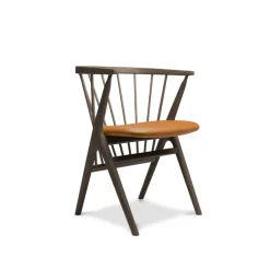 Sibast Furniture No 8 Chair Mørkolieret Eg Ultra Brandy Læder^ Stue|Stole