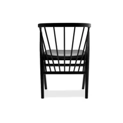 Sibast Furniture No 8 Chair Sortlakeret Bøg Sort Saga Læder^ Stue|Stole