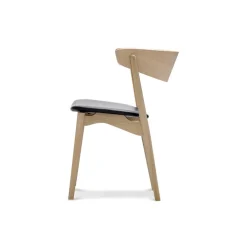 Sibast Furniture No 7 Dining Chair Sæbebehandlet Eg Sort Saga Læder^ Stue|Stole