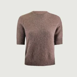 Six Ámes Rocca Sweater Chocolate Mélange^Dame Overdele