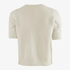Six Ámes Rocca Sweater Off White Melange^Dame Overdele