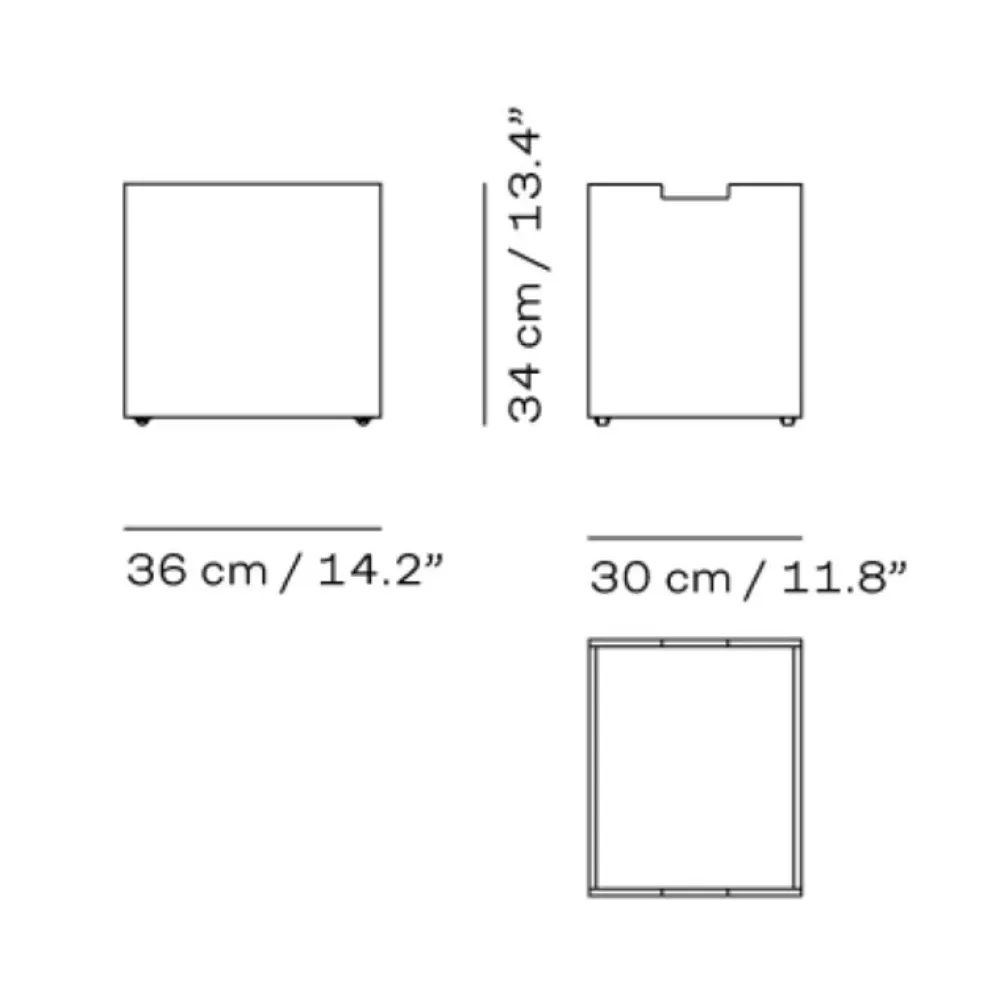 Skagerak Cutter Kasse Stor Sort^ Æsker|Skåle & Bakker